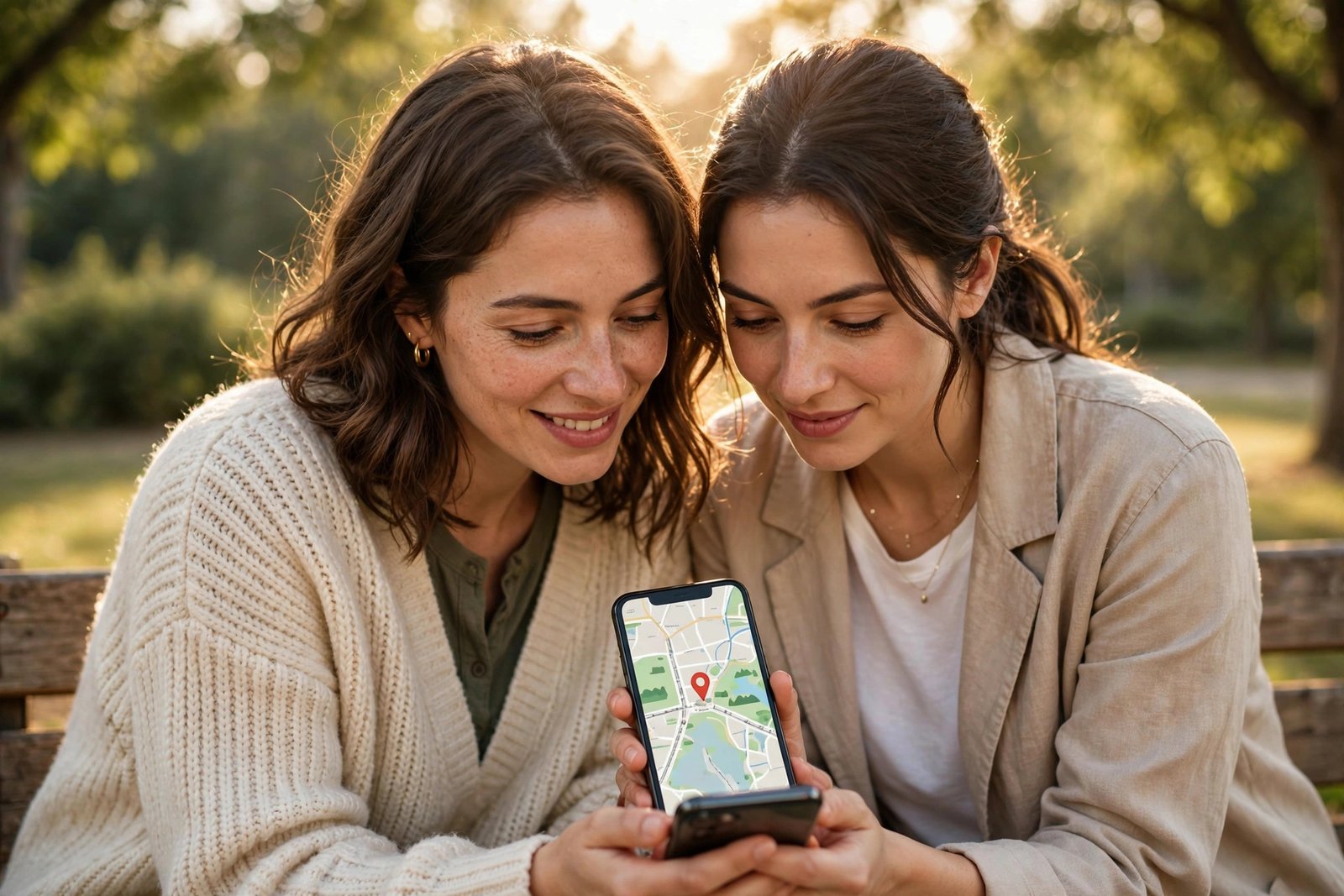Friends sharing live location — a smart online dating safety tip