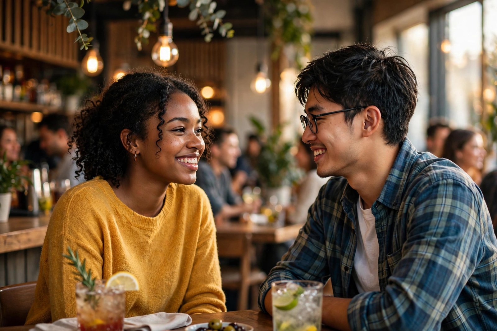 Young couple meeting for a date — Tinder vs Bumble which is better